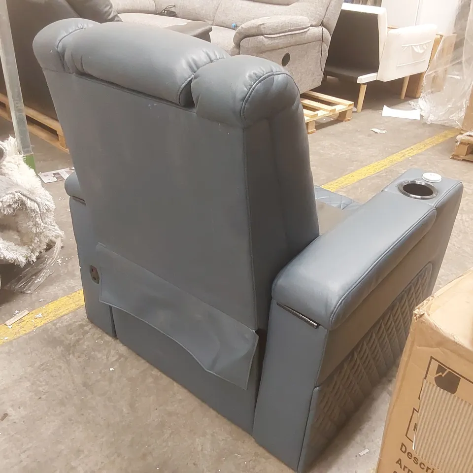QUALITY DESIGNER FAUX LEATHER ELECTRIC RECLINER