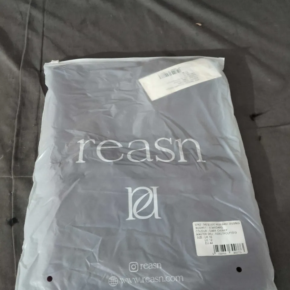 REASON THE SCULPT HIGH WAIST LEGGINGS – DARK CHERRY, UK 16 (US 12, EU 44)