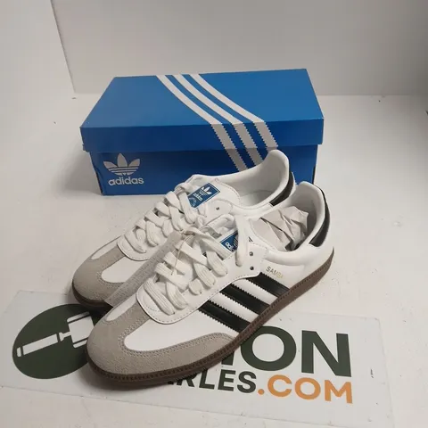 ADIDAS SAMBA OG SNEAKERS – WHITE/BLACK, UK 9 (US 9.5)