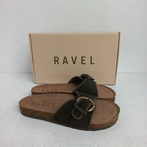 RAVEL ROXBY GOLD LEATHER SANDALS – UK 6 (EUR 39)