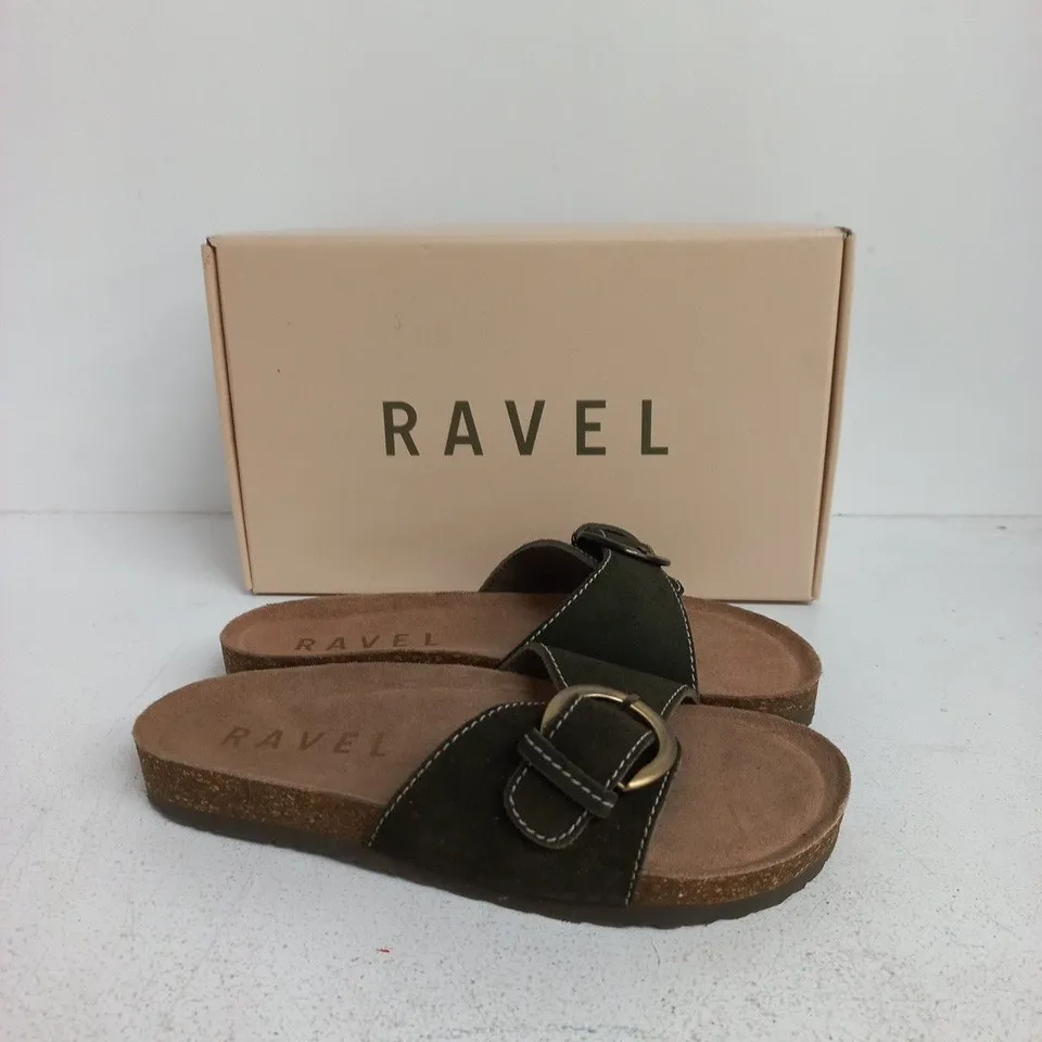 RAVEL ROXBY GOLD LEATHER SANDALS – UK 6 (EUR 39)