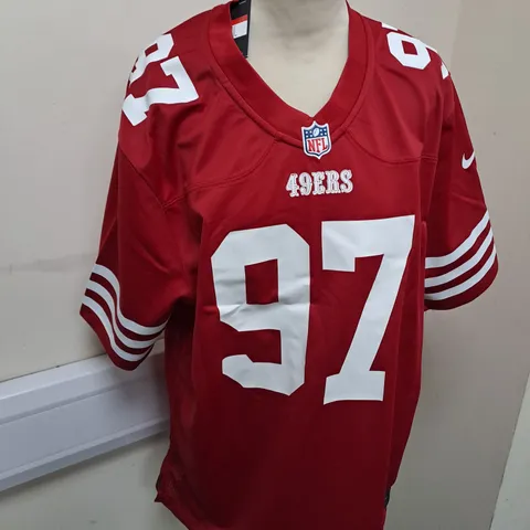 SAN FRANSISCO 49ERS JERSEY - BOSA PRINTED NAME SIZE L 