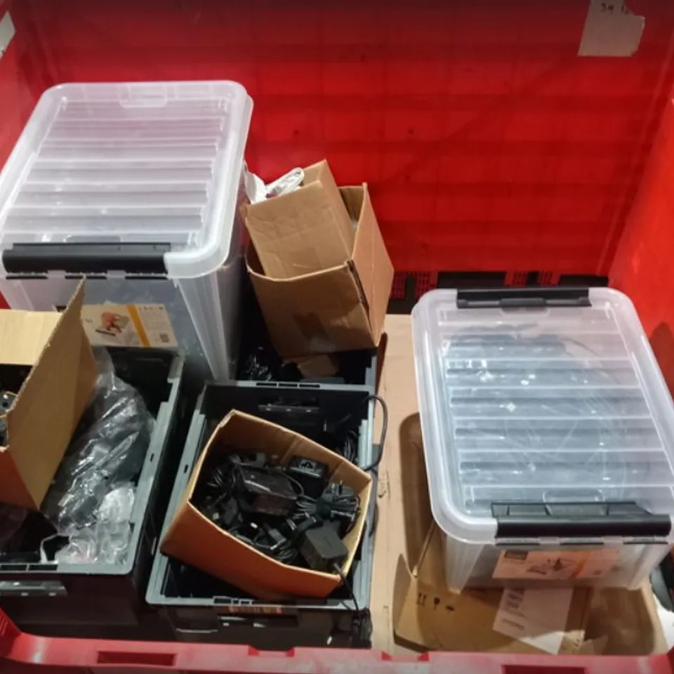 PALLET OF ASSORTED ELECTRICAL CHARGERS, ACCESSORIES AND PARTS 