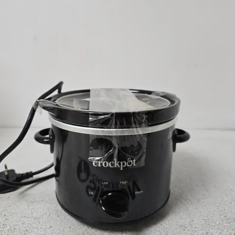 BOXED CROCKPOT 1.8L BLACK MANUAL SLOW COOKER