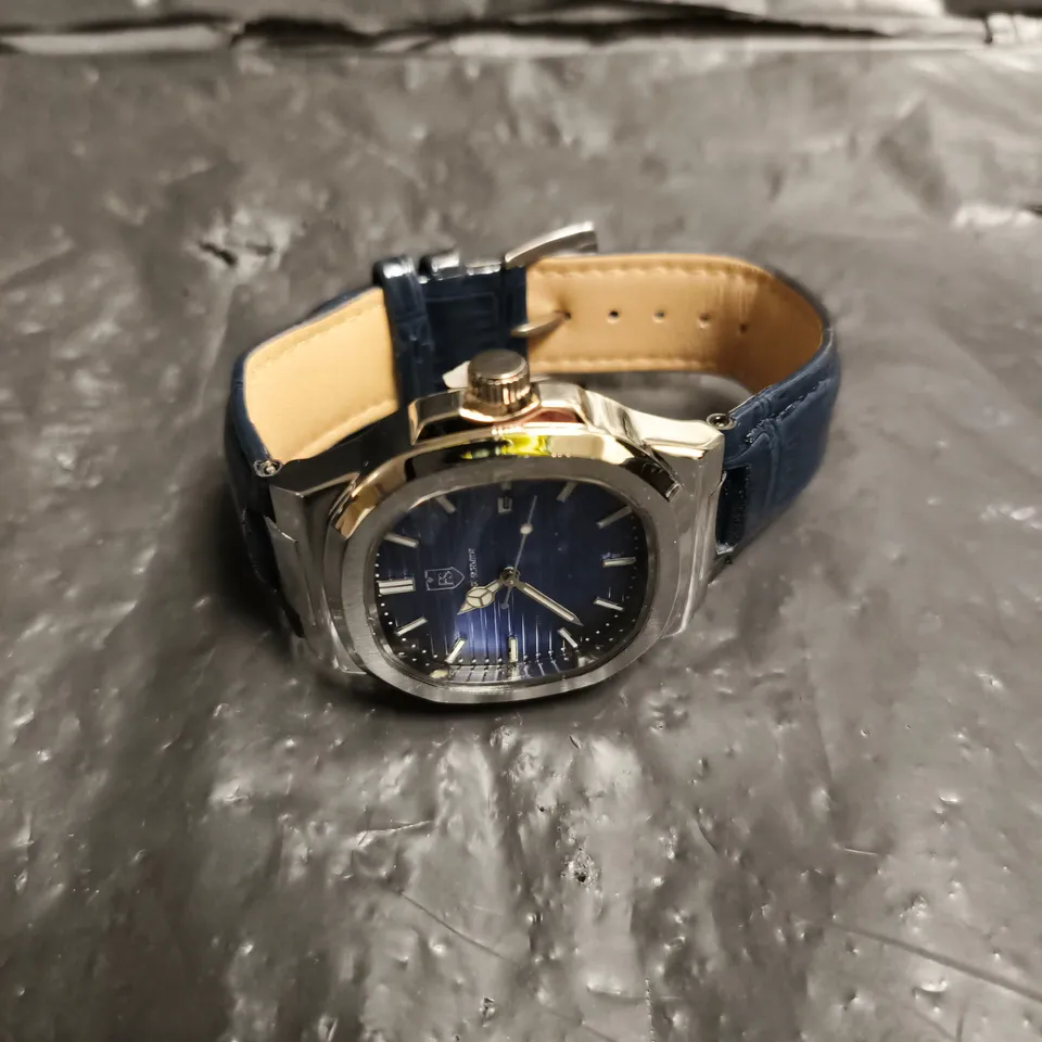 MEN'S FRANK SCHMIDT WATCH - BLUE COLOURED DIAL