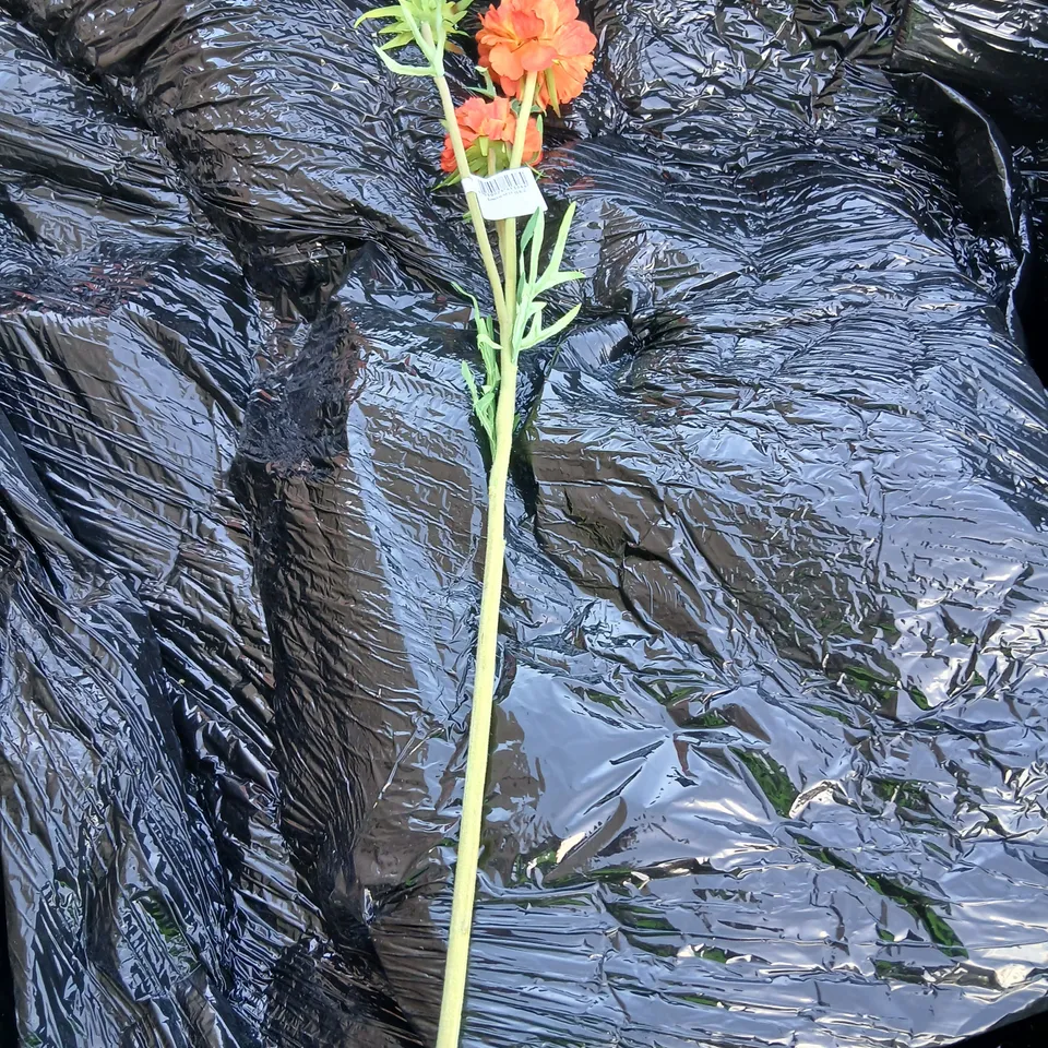 APPROXIMATELY 96 GISELA GRAHAM LONDON ARTIFICIAL ORANGE FLOWER STEM