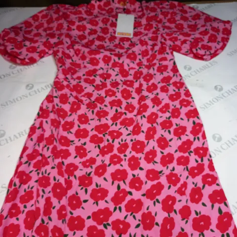 WOMENS ANNABELLE PINK FLORAL DRESS SIZE 12