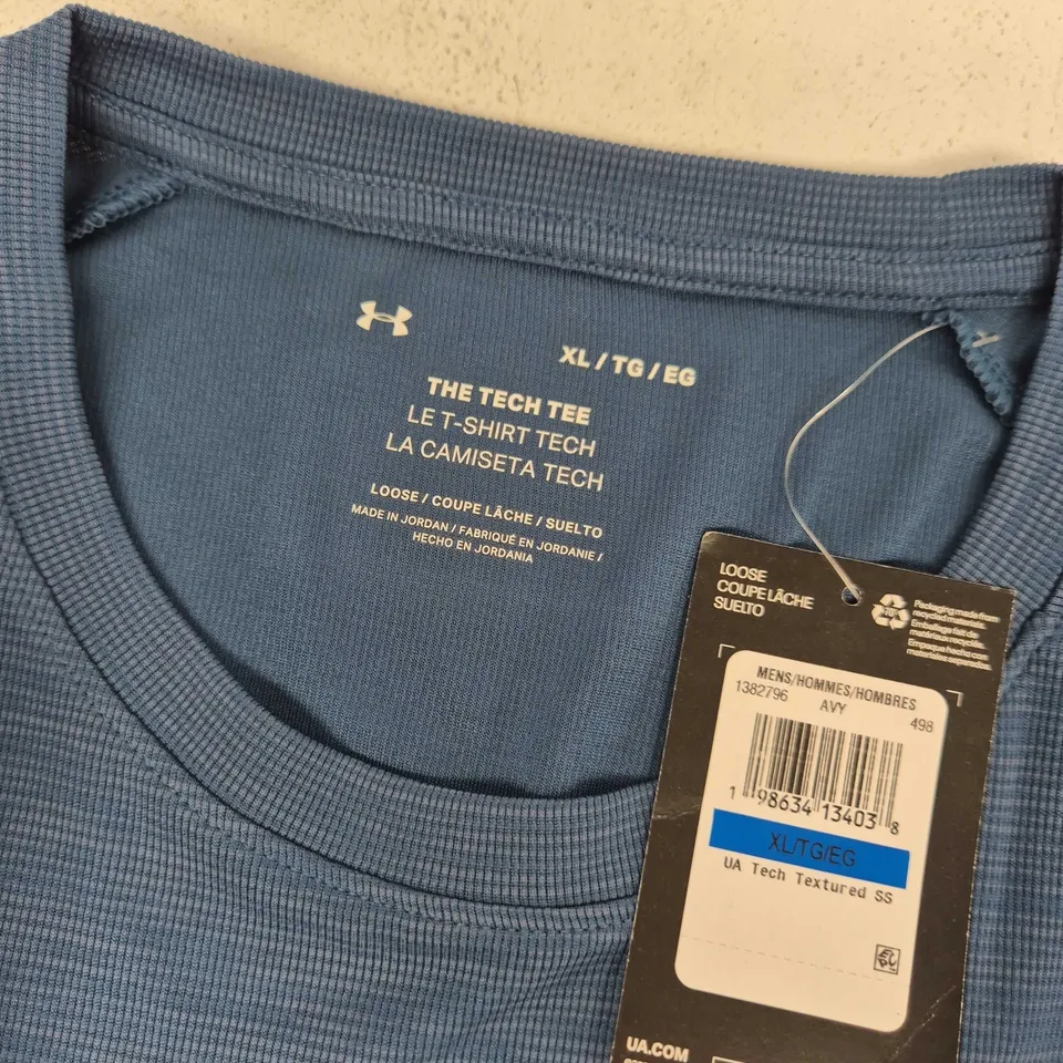 UNDER ARMOUR THE TECH TEE IN BLUE - XL