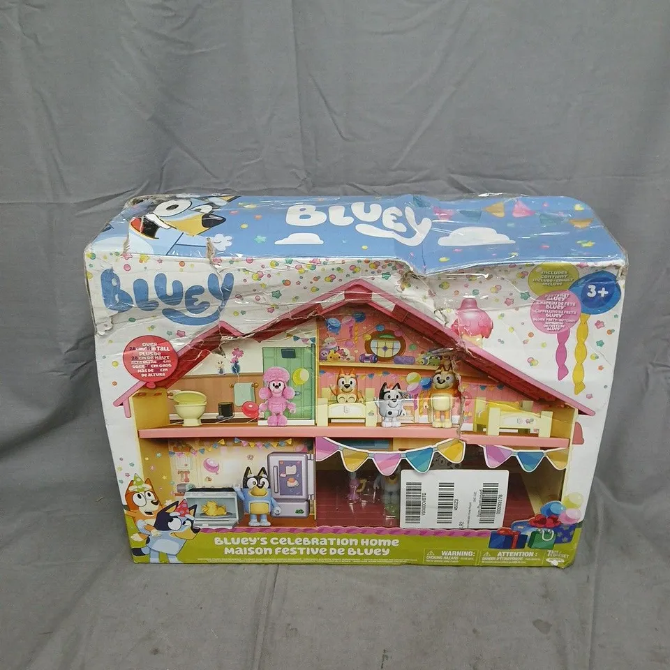 BLUEY'S CELEBRATION HOME PLAYSET - BOXED