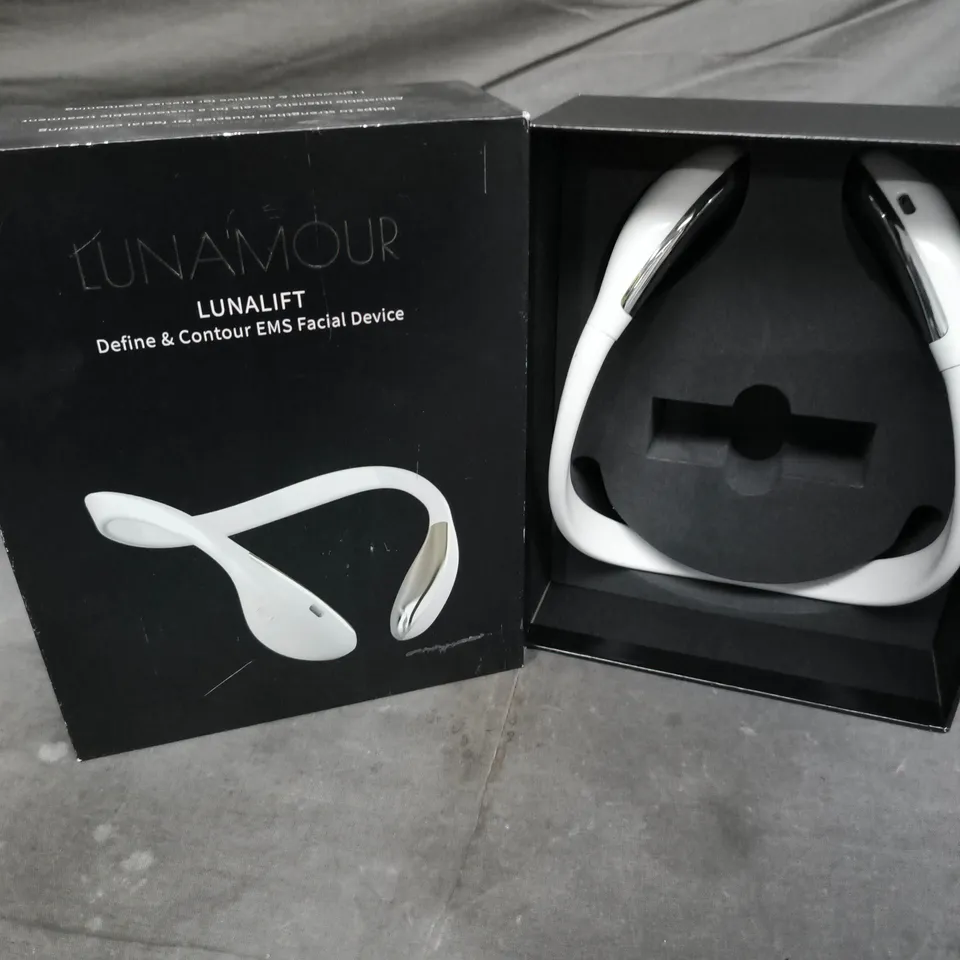 LUNAMOUR LUNALIFT DEFINE & CONTOUR EMS FACIAL DEVICE – BOXED