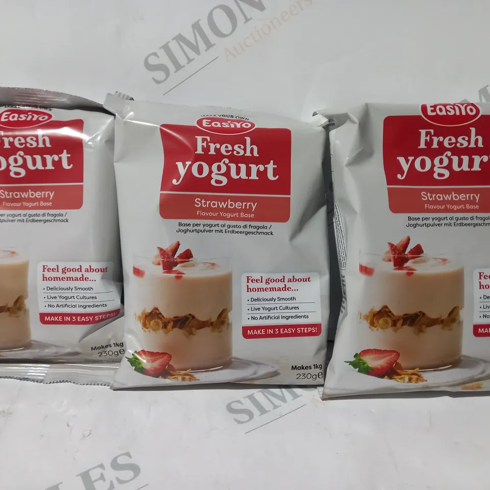 BOXED EASIYO STRAWBERRY FRESH YOGURT (SET OF 6)