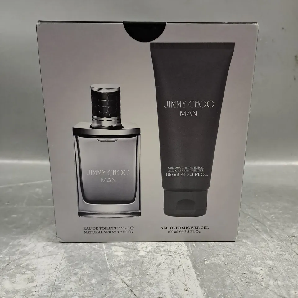 BOXED AND SEALED JIMMY CHOO MAN EAU DE TOILETTE GIFT SET 50ML