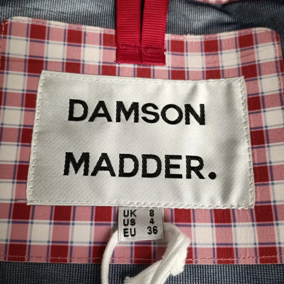 DAMSON MADDER WOMEN'S CHECKERED JACKET, RED & WHITE – UK 8 (US 4, EU 36)