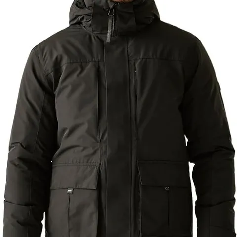BRAND NEW REGATTA MENS MARRON JACKET IN BLACK - MEDIUM