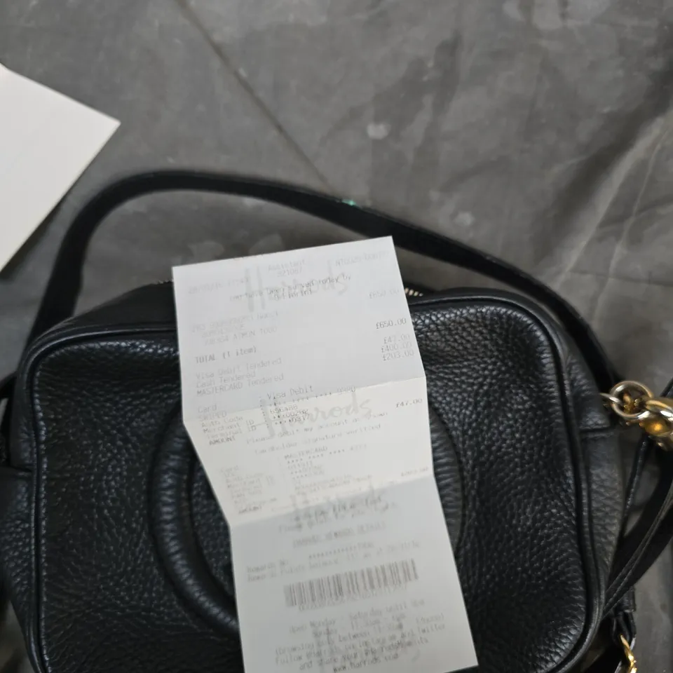 Gucci Leather Camera Bag – Black, GG Logo