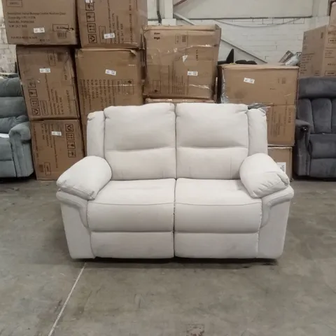 ALBION CHENILLE 2 SEATER HIGH BACK MANUAL RECLINER SOFA