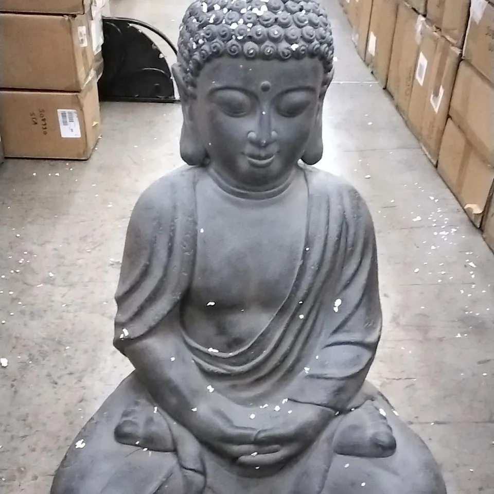BOXED LARGE SITTING BUDHA FIGURE
