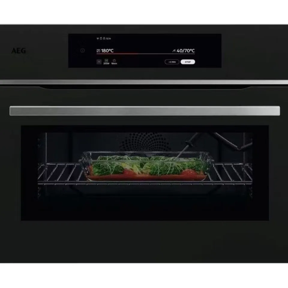 AEG TK9NK821T BUILT IN COMBI MICROWAVE FOR TALL HOUSING – MATTE BLACK