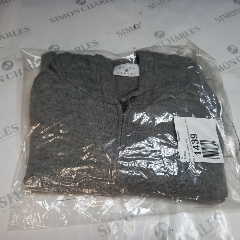 BAGGED DAISY STREET KNITTED HOODIE SIZE 10