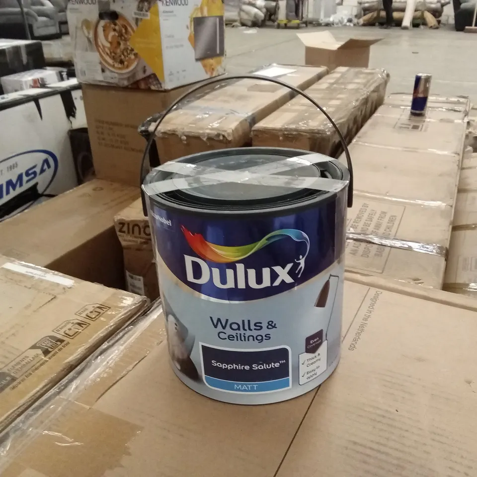 DULUX WALLS AND CEILINGS SAPPHIRE SALUTE MATT PAINT, 2.5L