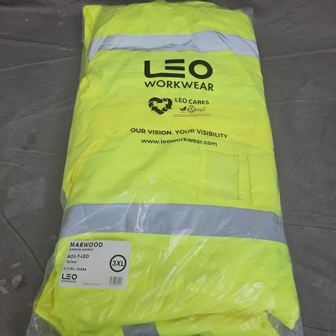 BAGGED LEO WORKWEAR MARWOOD SUPERIOR ANORAK IN YELLOW (A03-Y-LEO) - 3XL