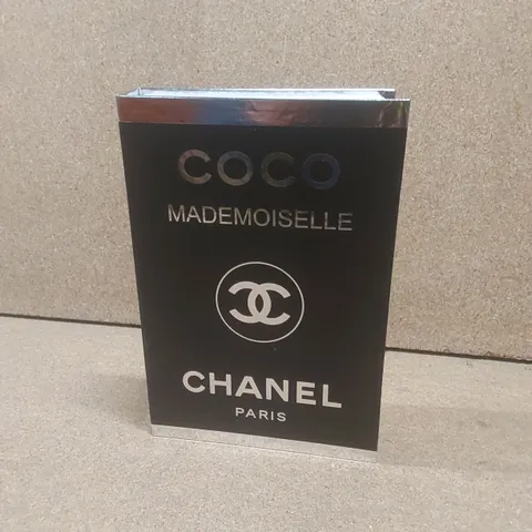 BRAND NEW COCO CH BLACK SILVER BOOK BOX DECORATIVE OBJECT 