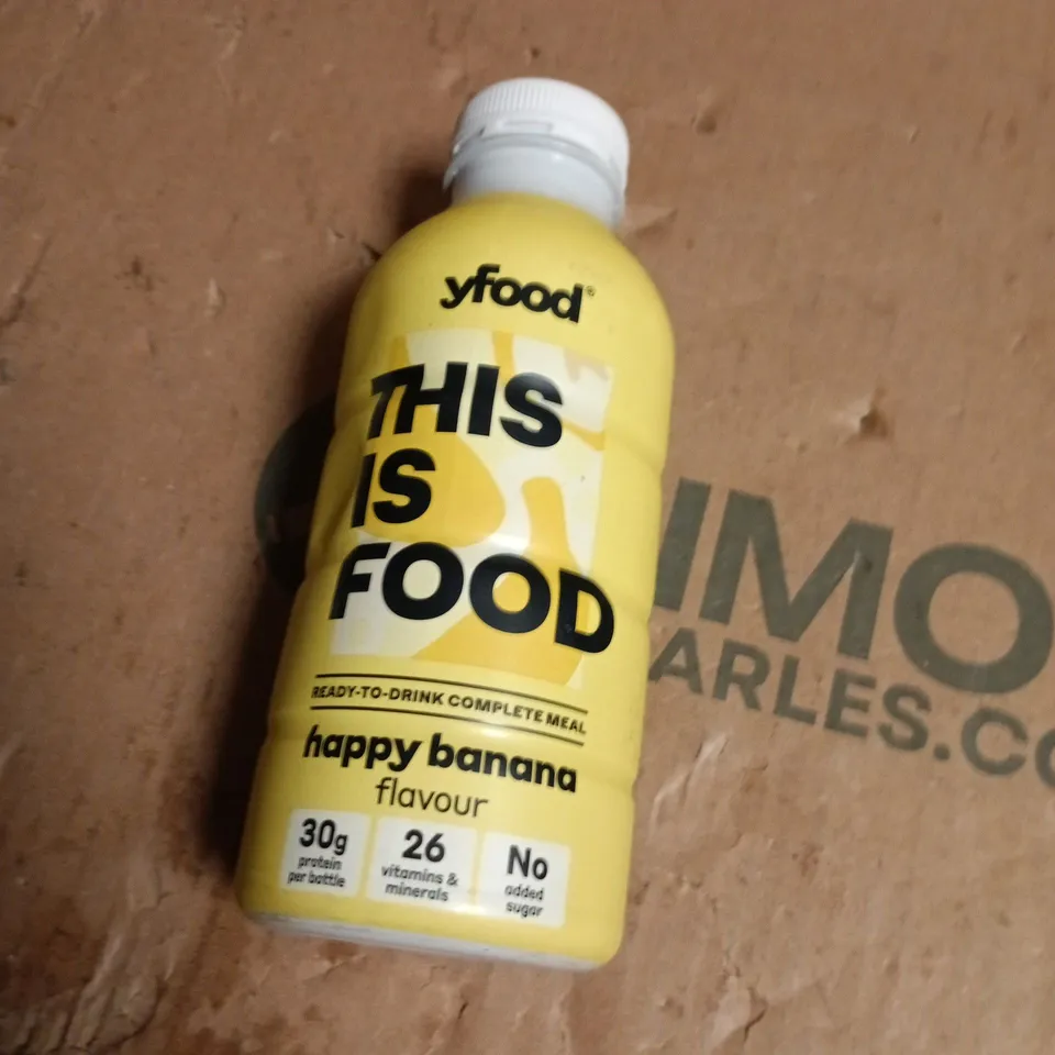 APPROXIMATELY 8 ASSORTED DRINK ITEMS INCLUDING GLEBE FARM PURE OATY MILK AND THIS IS FOOD HAPPY BANANA 
