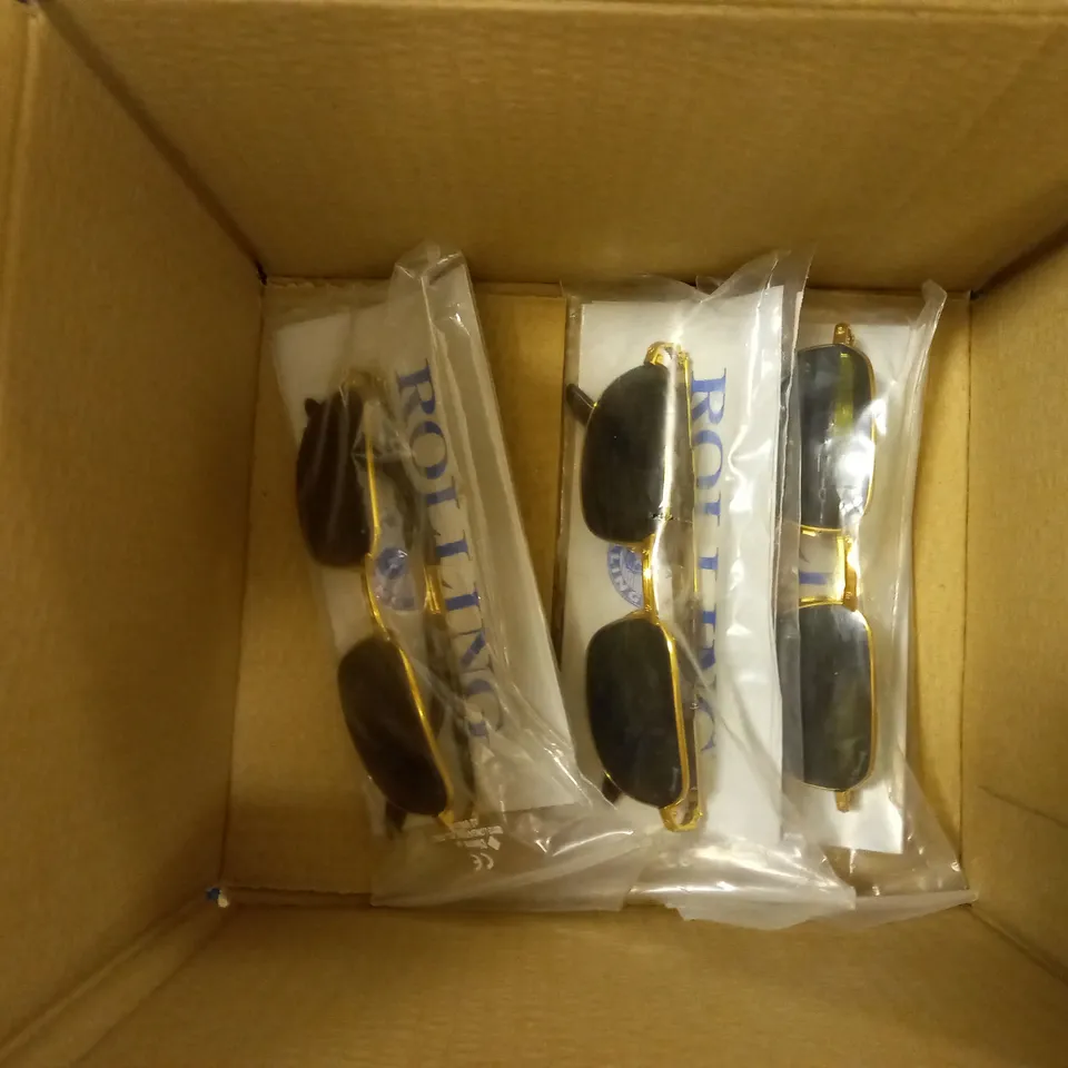BOX OF APPROX 6 PAIRS OF ROLLING 702 SUNGLASSES.