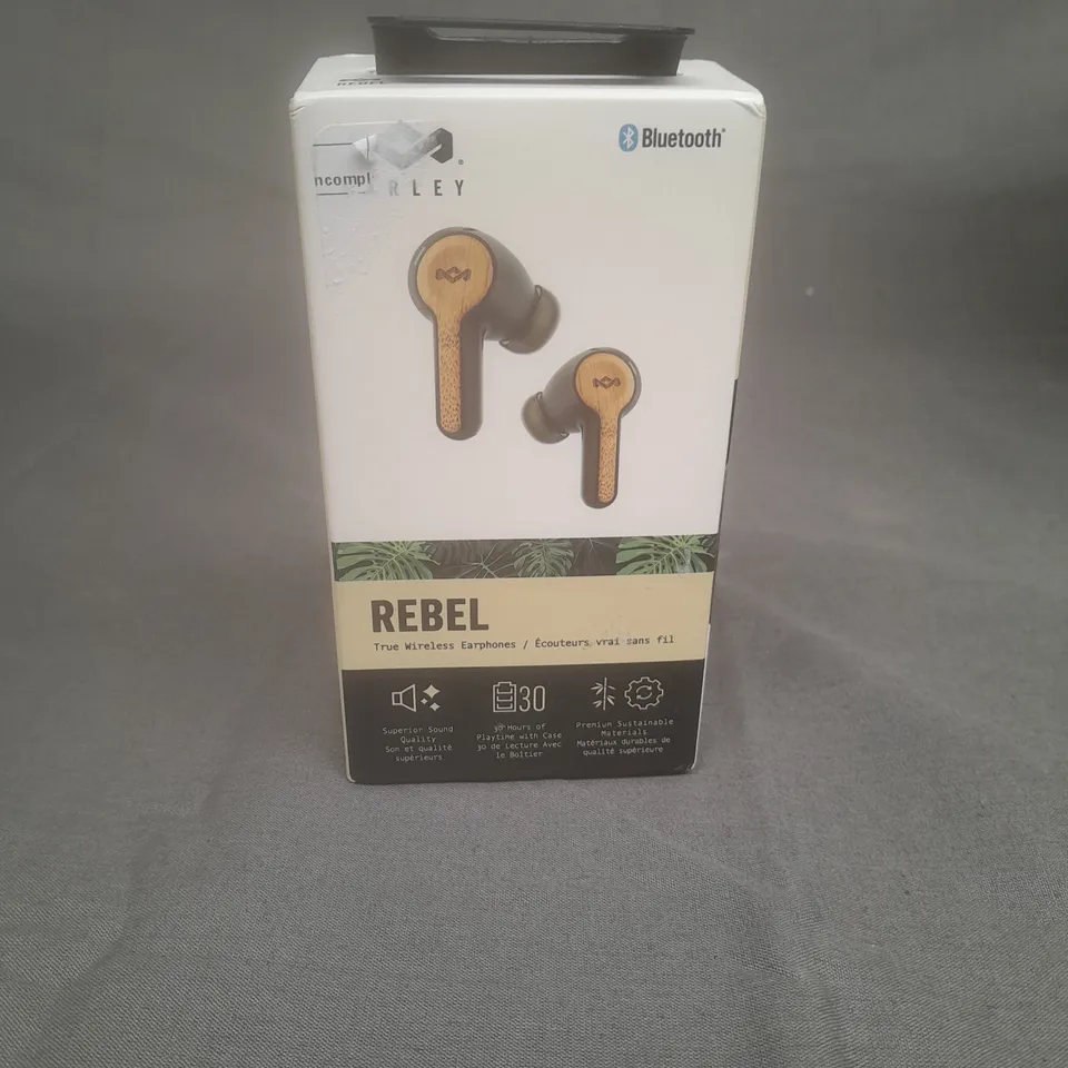 BOXED HOUSE OF MARLEY WIRELESS BLUETOOTH EARPHONES