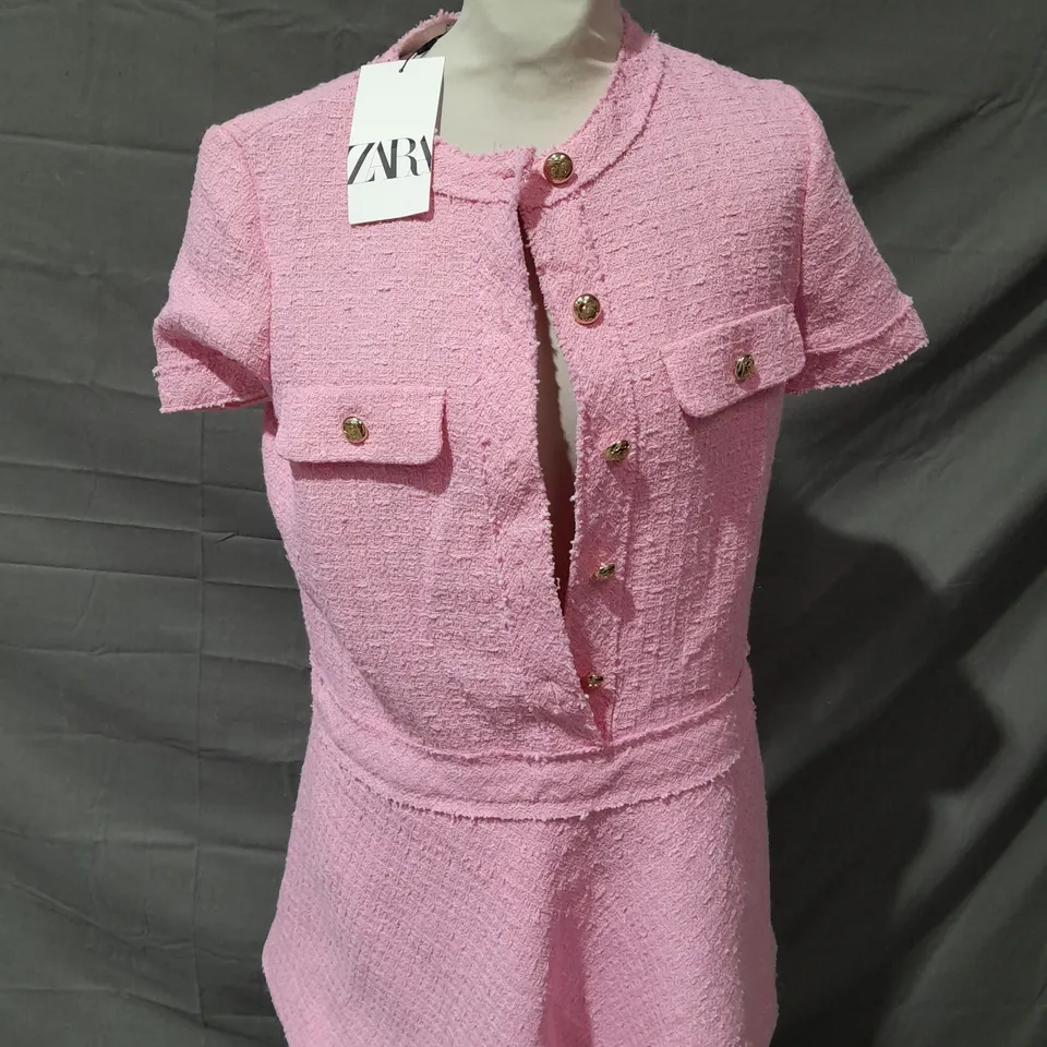 ZARA BRIGHT PINK MINI DRESS - MEDIUM