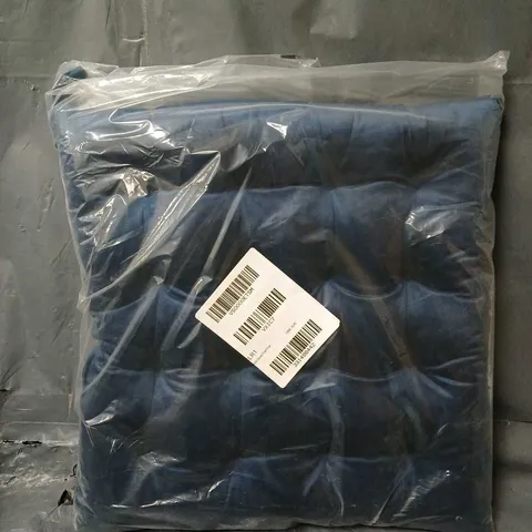 VELVET SEAT PAD PAIR IN NAVY 40 CM X 40CM