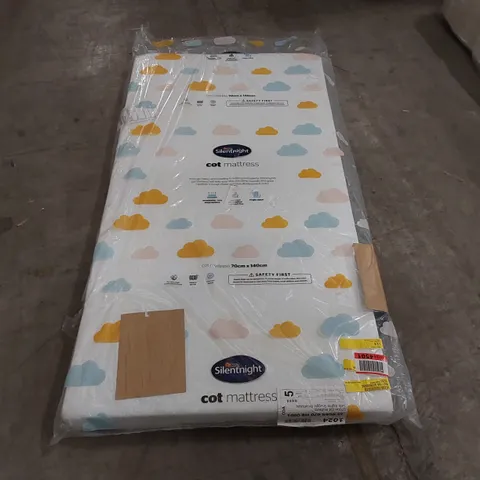 QUALITY BAGGED SILENTNIGHT SAFE NIGHTS ESSENTIALS COT BED 70 X 140CM MATTRESS