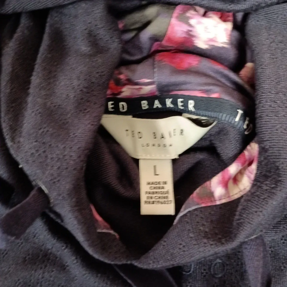 TED BAKER LOUNGWEAR BARITONE/LOGO HOODIE DOUBLE B - LARGE
