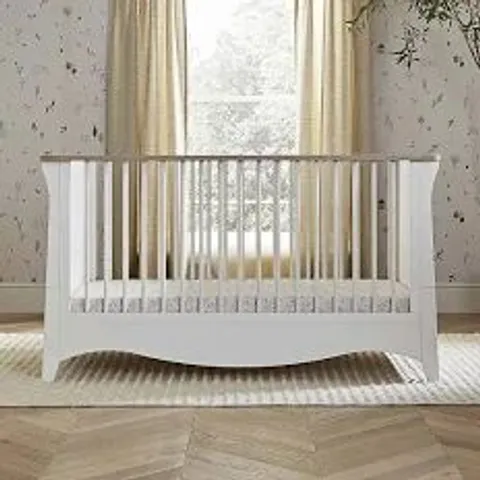 BOXED CUDDLE CO. CLARA COT BED - WHITE/ASH (2 BOXES)