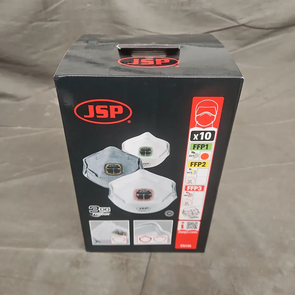 BOXED JSP TYPHOON HORIZONTAL FOLD FLAT -FFP1 DISPOSABLE MASK 315 TYPHOON (PACK 10) (BEY110-201-A00)