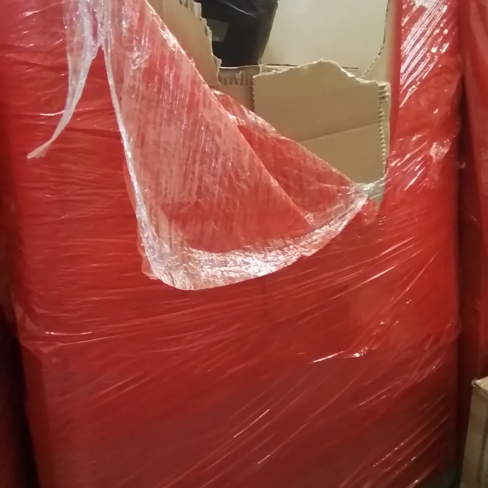 PALLET OF ASSORTED HOUSEHOLD GOODS AND PRODUCTS TO INCLUDE;MATTRESS,DOG TRAINING TREAT GAME,SHOE RACK