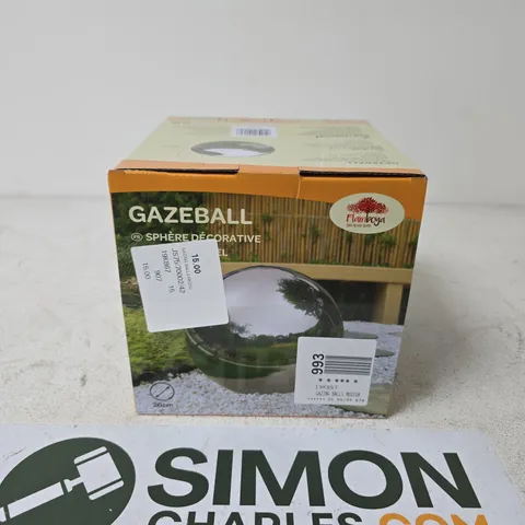 FLAMBOYA GAZEBALL DECORATIVE GARDEN SPHERE, 20 CM DIAMETER – BOXED