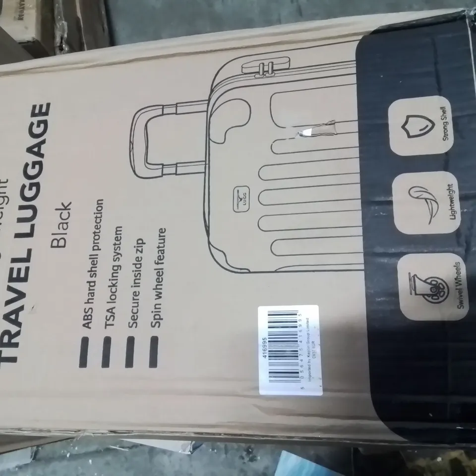 BOXED LUGG TRAVEL LUGGAGE BLACK
