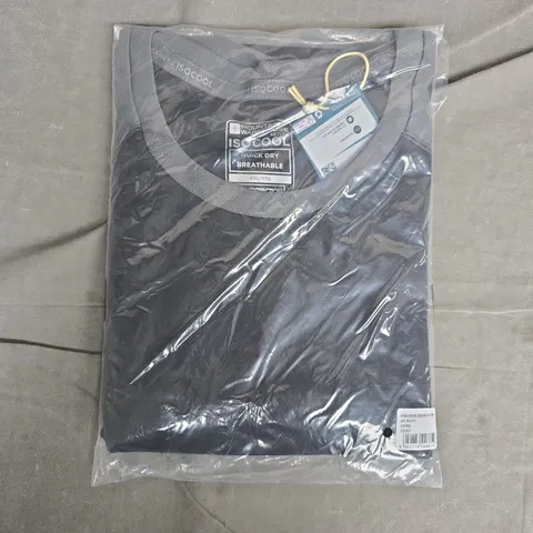 BAGGED MOUNTAIN WAREHOUSE ENDURANCE ISOCOOL SS TEE β JET BLACK, UK XXL