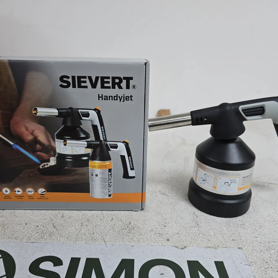 SIEVERT HANDYJET HANDHELD TORCH WITH GAS CANISTER – BOXED