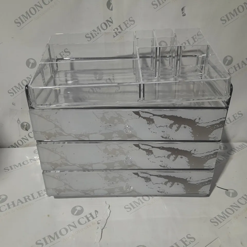 OUTLET TILI FRAMED ACRYLIC STORAGE DRAWER SET