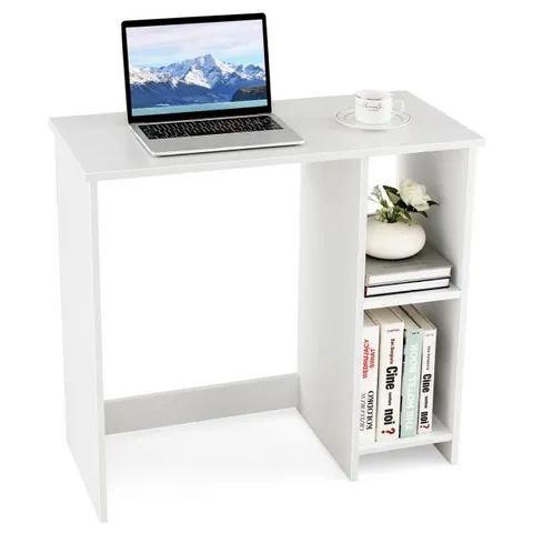 BOXED COSTWAY SMALL COMPUTER DESK HOME OFFICE DESK MODERN STUDY WRITING DESK - WHITE