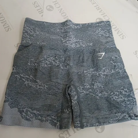 GYM SHARK GREY TRAINING SHORTS - UK XS