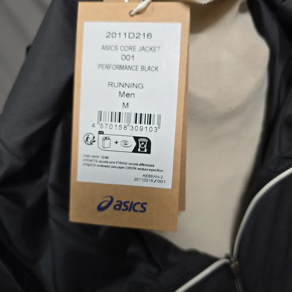 ASICS CORE JACKET – RUNNING, MEN'S, BLACK, SIZE M