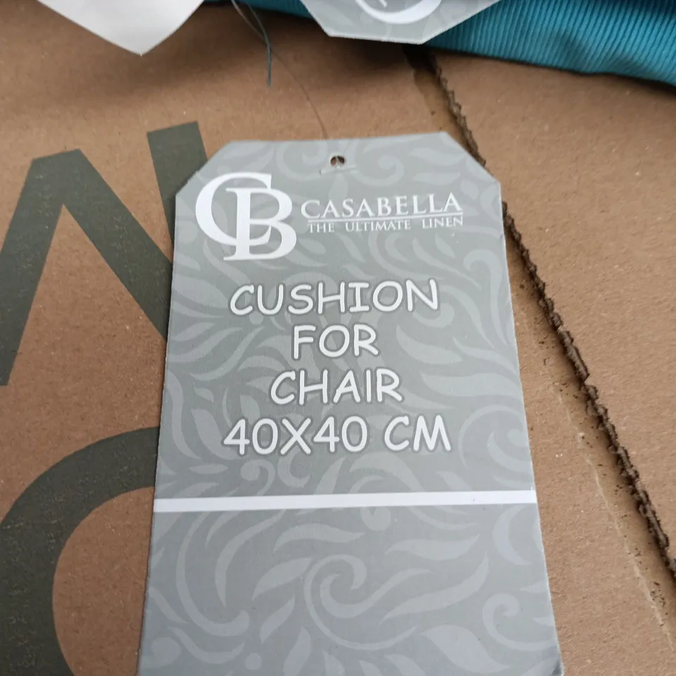 CASABELLA CUSHION FOR CHAIR 40 X 40 CM – TURQUOISE