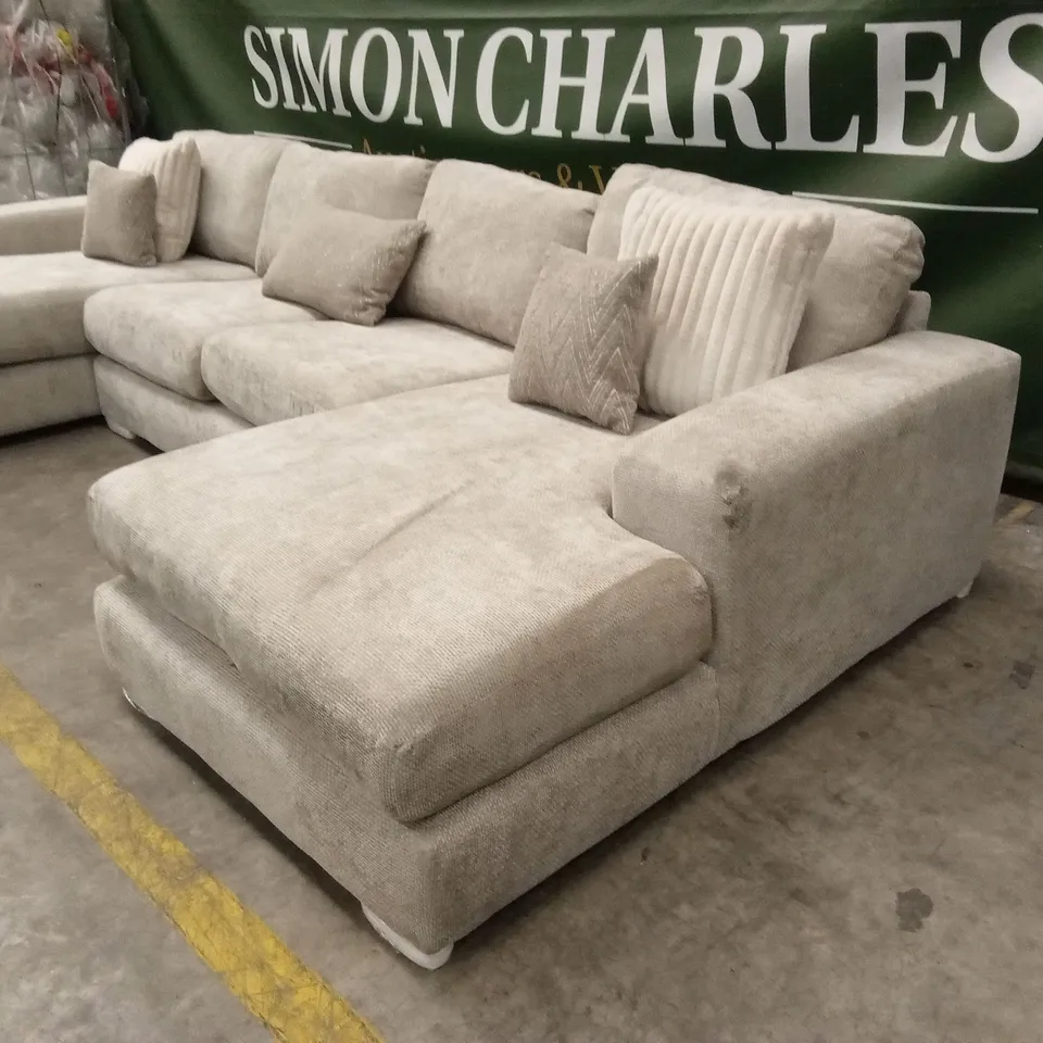 BROADGATE LARGE U-SHAPE MODULAR SOFA WITH FOOTSTOOL RRP £3299