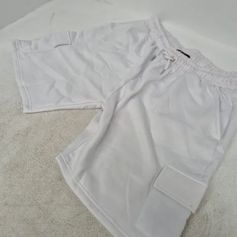 CICAY WHITE DRAWSTRING SHORTS, MEN'S, UK 20-22 (2XL)