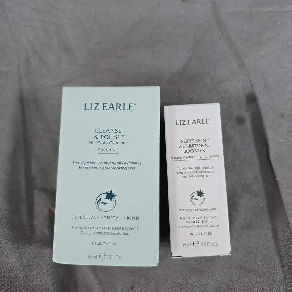 LIZ EARLE CLEANSE & POLISH STARTER KIT WITH SUPERSKIN ALT-RETINOL BOOSTER