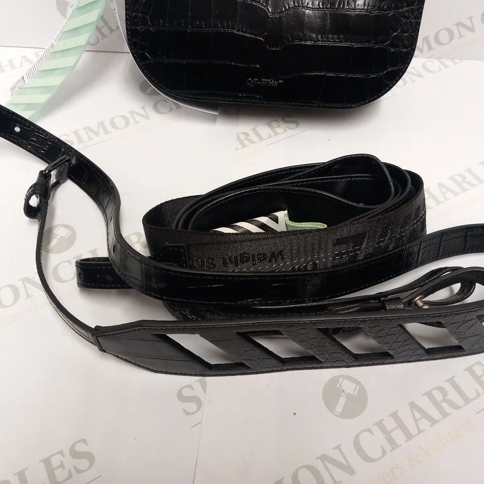 OFF-WHITE COCCO BLACK CAMERA BAG
