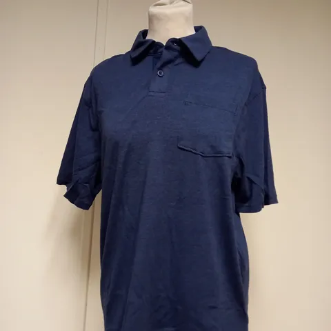 UNDER ARMOUR MENS NAVY POLO SHIRTS - SM